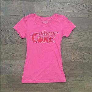 vintage Cherry Coke logo design ladies crew